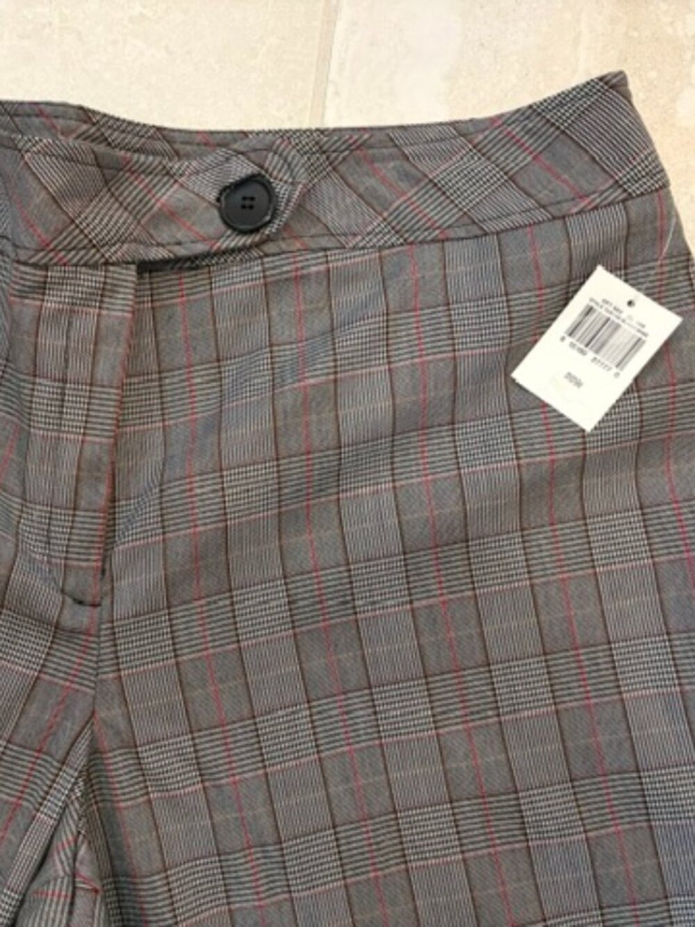 NWT Versailles Glen Plaid Wide Leg Trousers Size 20W Career Capsule Wardrobe - Picture 3 of 7